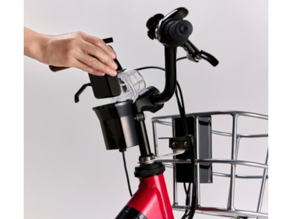 ホンダ、シェアサイクル用電動アシスト自転車のサブ電源にモバイルバッテリ活用