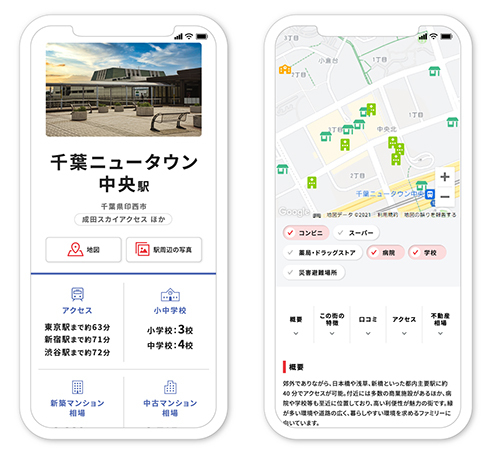 「街情報」サービス画面