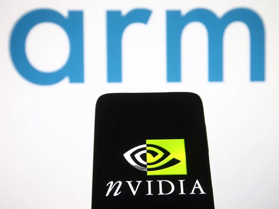 NVIDIAとArmのロゴ