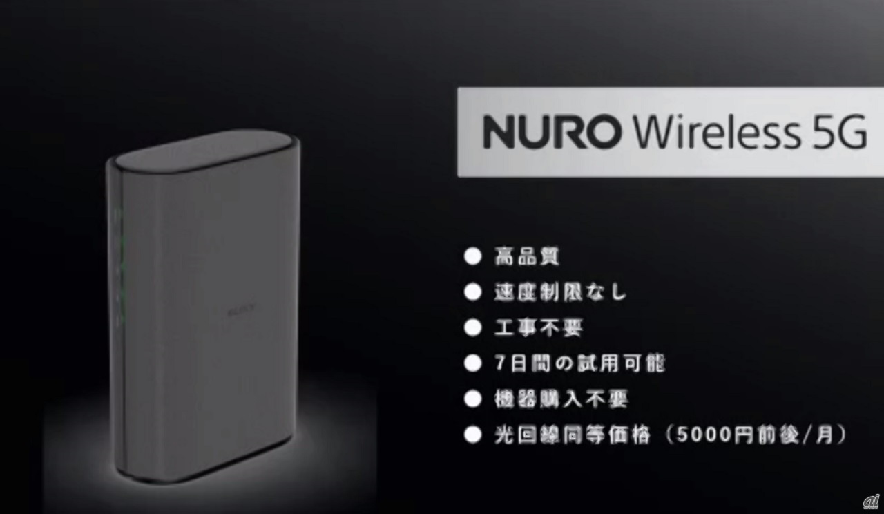 NURO Wireless 5Gの特徴