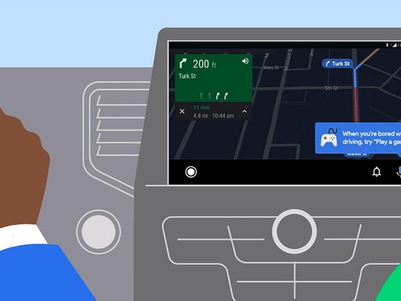 グーグル、「Android Auto」をアップデート--ついにデジタルキーに対応