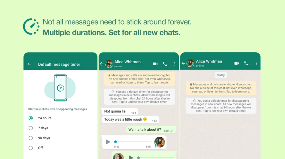 Whatsapp 消えるメッセージ をデフォルトで設定可能に Cnet Japan