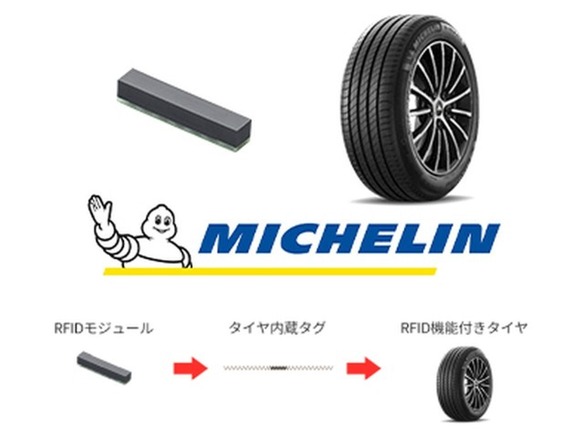村田製作所とミシュラン、タイヤに取り付け可能なRFIDタグ--ライフサイクル管理を省力化