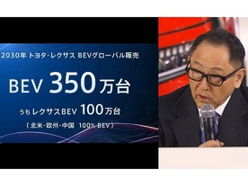 トヨタ、2030年にバッテリーEVを30車種に--年間販売目標は「350万台」と豊田社長