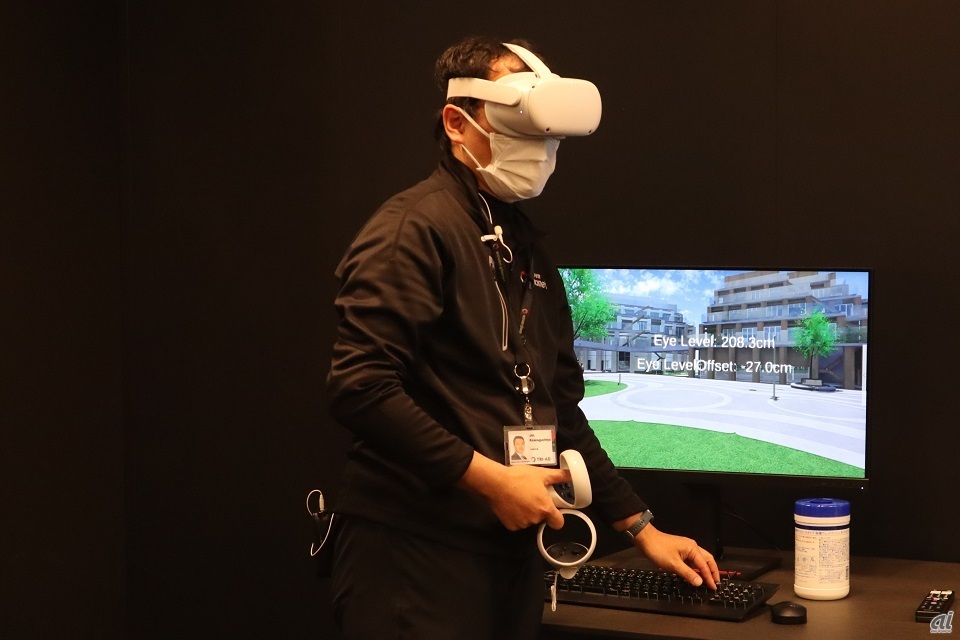 UXチームでは、VRで構築した街などを活用し、ヒトの観点から考察