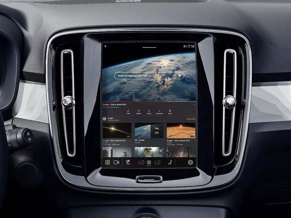 YouTube動画を自動車でも--ボルボの車載システムで視聴可能に