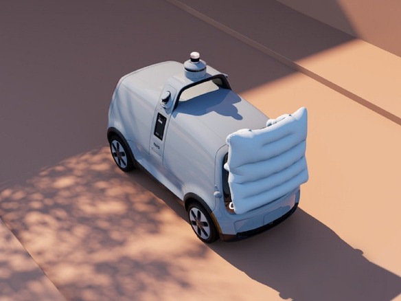 Nuro、無人配達向け自動運転EVの新モデルを発表--歩行者保護用エアバッグを前面に装備