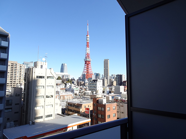 部屋によっては東京タワーを一望できる