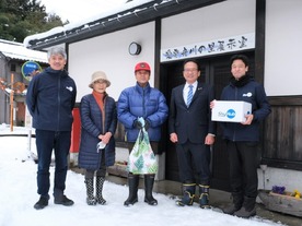 雪舞う福井県敦賀市の「生活インフラ」へ--セイノーとエアロネクストが新たな「ドローン配送」に成功