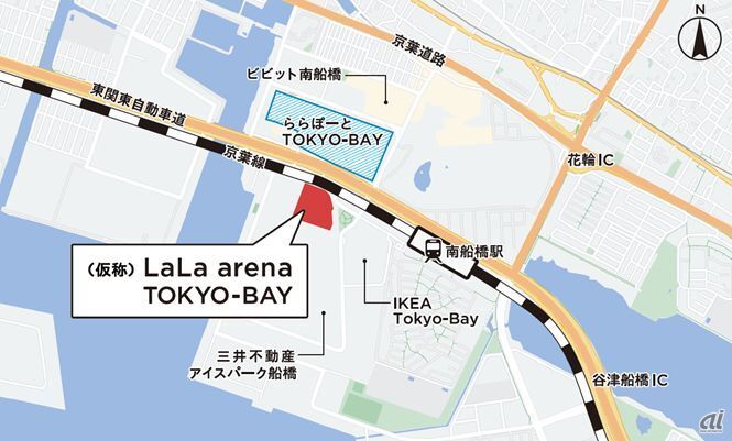 「（仮称）LaLa arena TOKYO-BAY」所在地