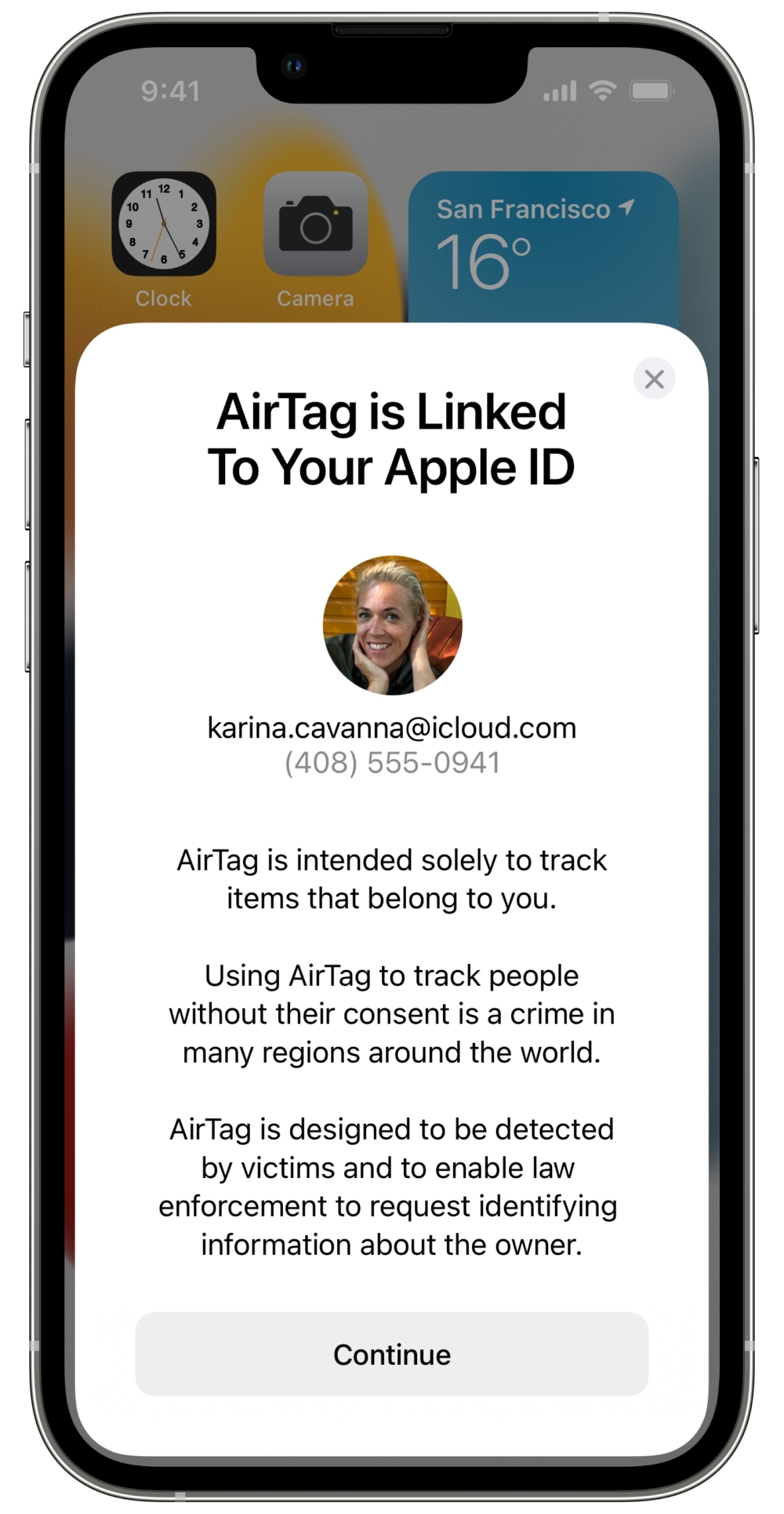 Apple's new warning to AirTag owners.
