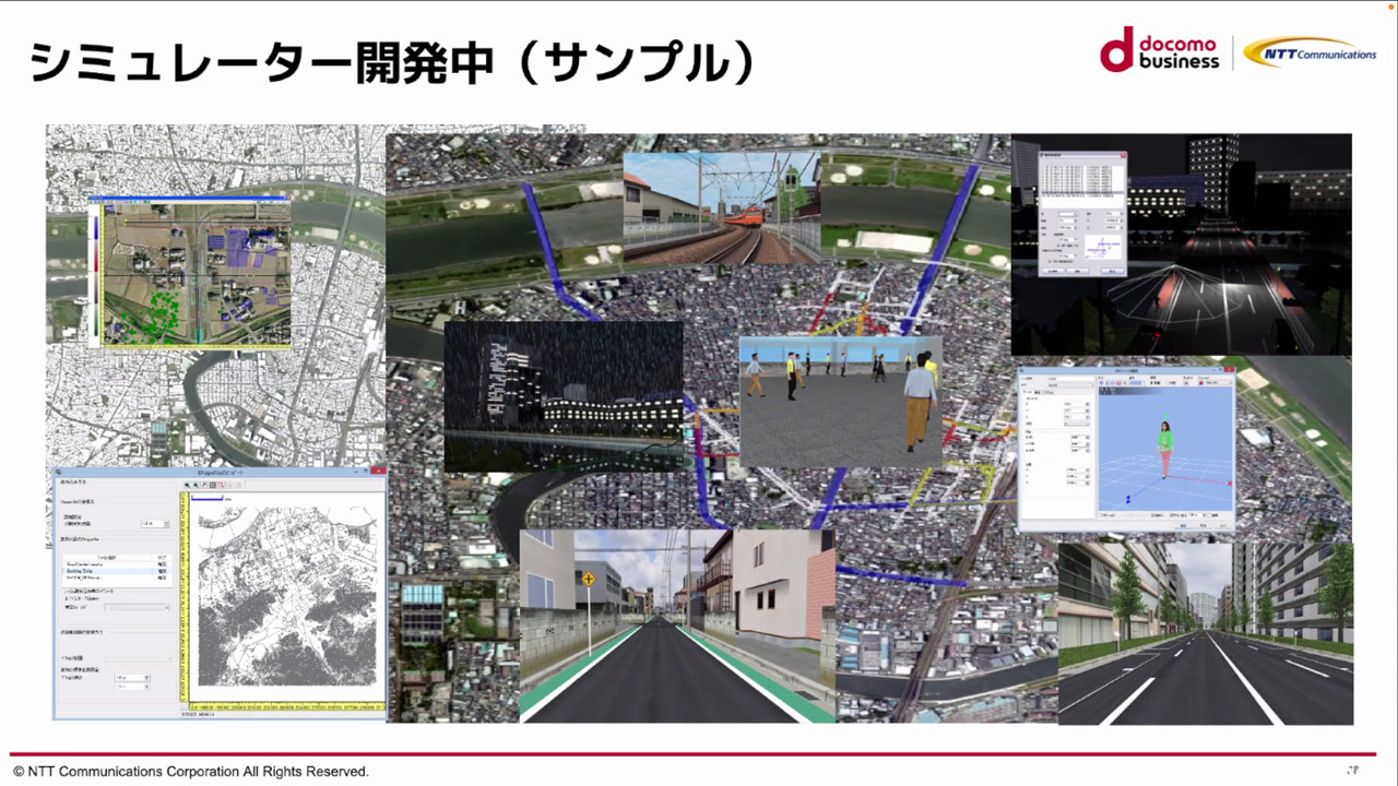 JR北千住駅周辺を仮想空間内で再現した