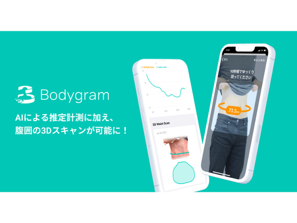 写真撮影で身体計測できるアプリ Bodygram に新機能 3dウエストスキャンを追加 Cnet Japan