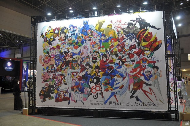 　アニメ制作会社の老舗であるタツノコプロのブース。2022年10月19日に創立60周年を迎える。