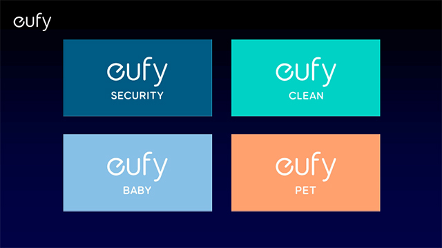 「Eufy」は「Eufy Clean」「Eufy Security」「Eufy Pet」「Eufy Baby」の4つのサブブランドを打ち出した