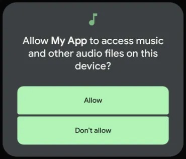 Apps must now request access to media files by category.