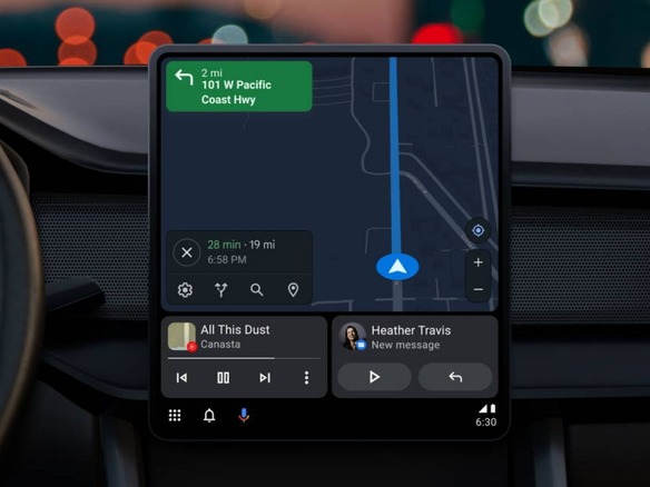 「Android Auto」、2022年夏に刷新へ--分割画面をサポート