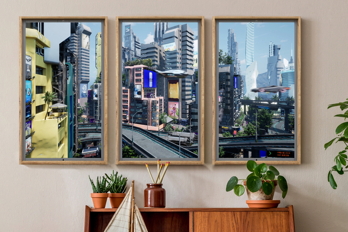 スマート窓「Atmoph Window 2」で未来のSF風景を配信--UE5で「新京都 