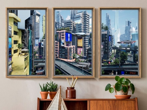 スマート窓「Atmoph Window 2」で未来のSF風景を配信--UE5で「新京都
