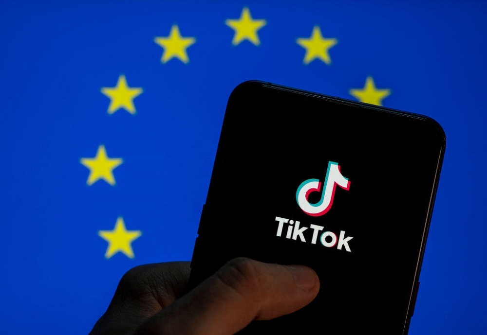 TikTok and EU logo
