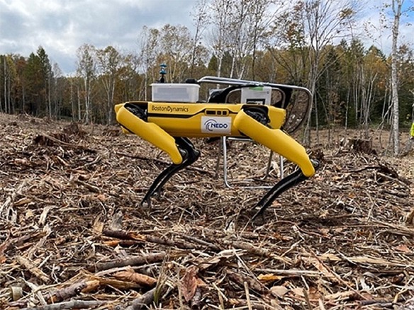 ソフトバンクら、スマート林業の実現に向けた実証実験--電動四足歩行ロボットなど活用