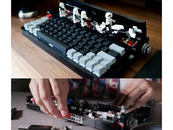 一部をLEGO互換ブロックで組み立てるPC用キーボード「Bricks Assembled Keyboard」