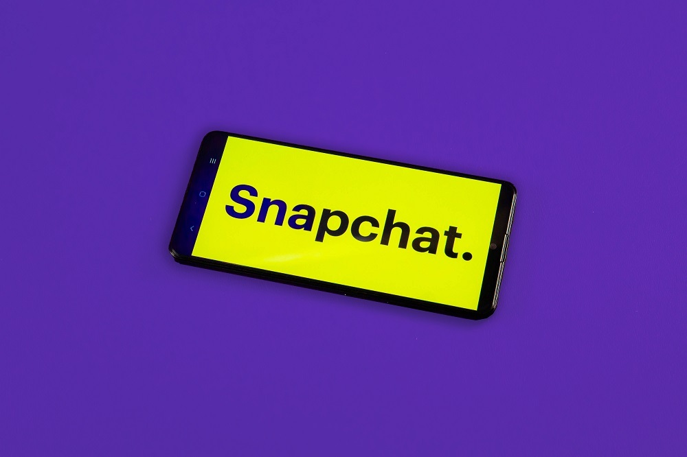 「Snapchat.」の文字