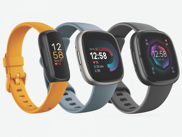 Fitbit、「Sense 2」「Versa 4」とカラー画面搭載の「Inspire 3」を発表