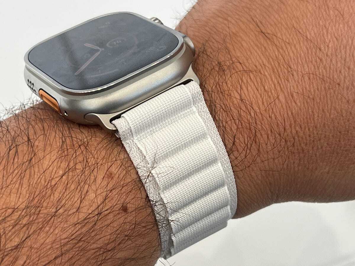 純正 アップルウォッチ 49mm M アルパインループ・グリーン①-