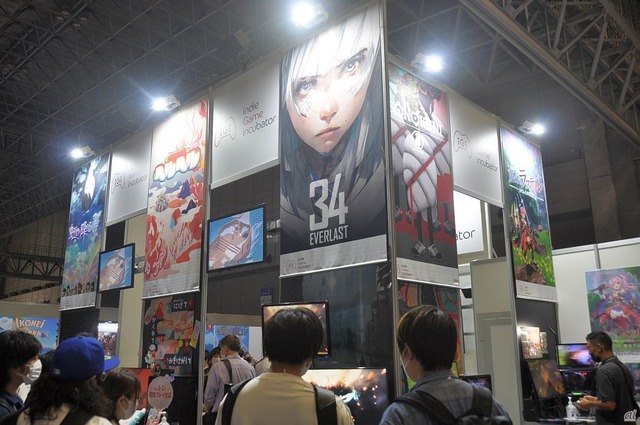 　日本初のインディーゲームのためのインキュベーションプログラム「iGi indie Game incubator」のブース。第2期生となる6作品を出展している。