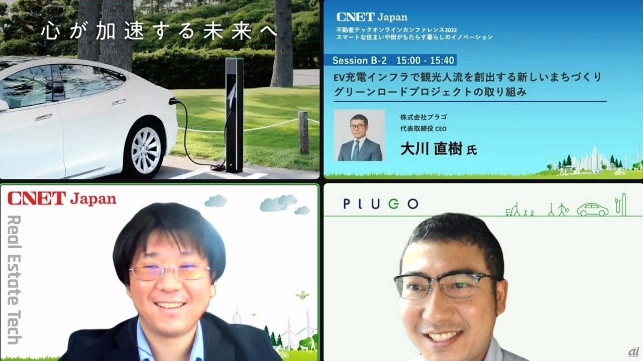 （右下）プラゴ 代表取締役 CEO 大川直樹氏、（左上）CNET Japan編集部 藤代格