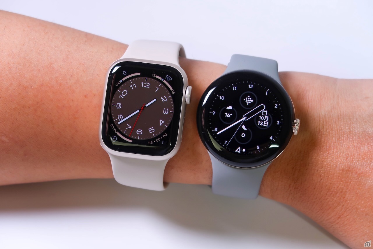 Apple Watch」とどう同じでどう違う？--グーグル「Pixel Watch」実機