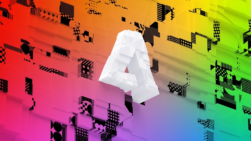 Adobeのロゴの3Dイラスト