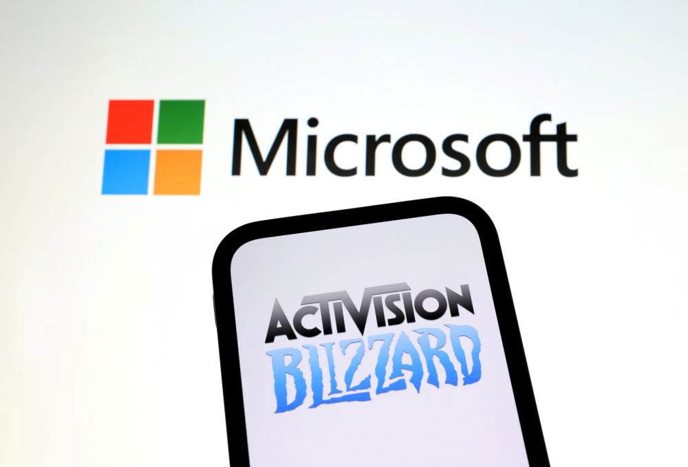 MicrosoftとActivisionのロゴ