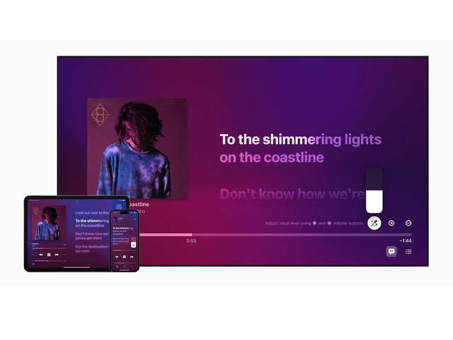 アップル、ボーカル音量を調節できるカラオケ機能「Apple Music Sing」を発表