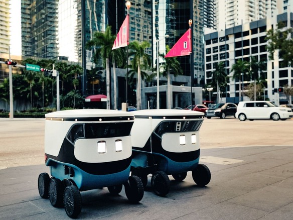 「Uber Eats」、マイアミでロボット配送サービスを開始