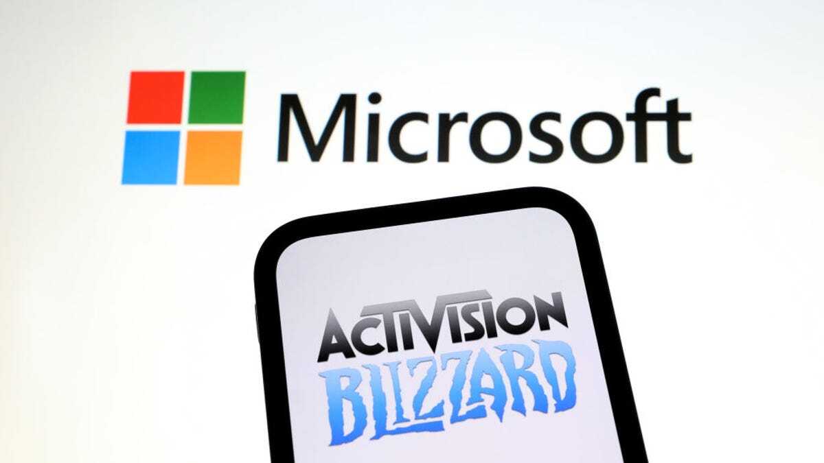 MicrosoftとActivision Blizzardのロゴ