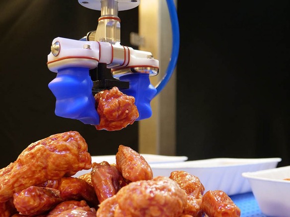 NVIDIAのシミュレーションツール、鶏肉などをつかむロボットに活用