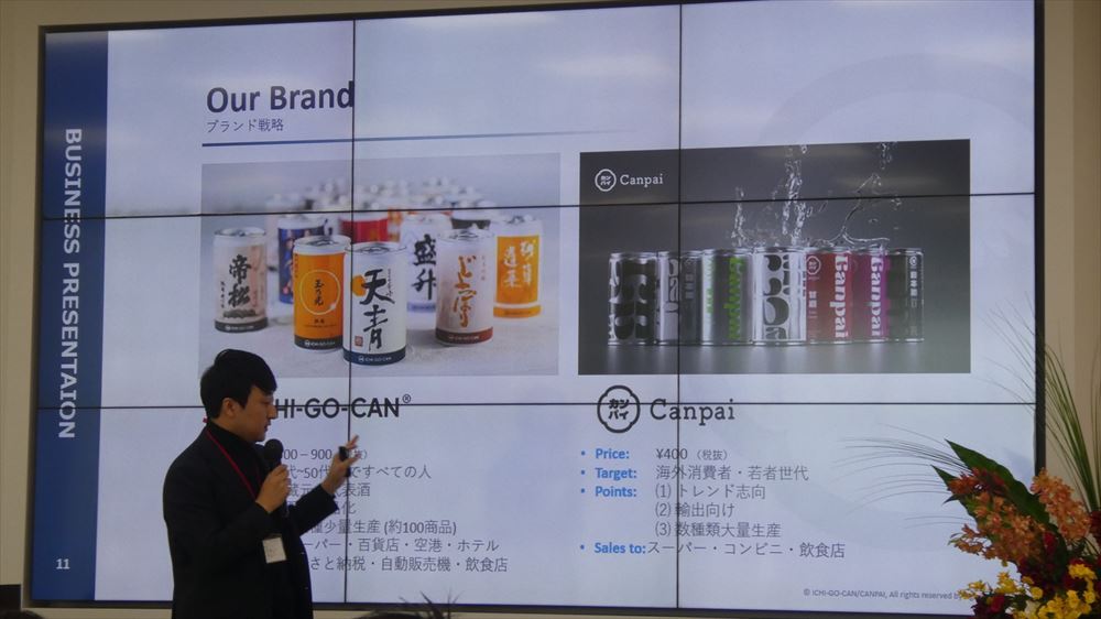 「ICHI-GO-CAN」ブランドに加えて「Canpai」ブランドもそろえる