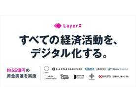 LayerX、シリーズAファーストクローズで約55億円の資金調達を実施