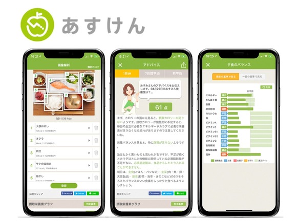 AI食事管理アプリ「あすけん」、グーグルの「ヘルスコネクト」と連携