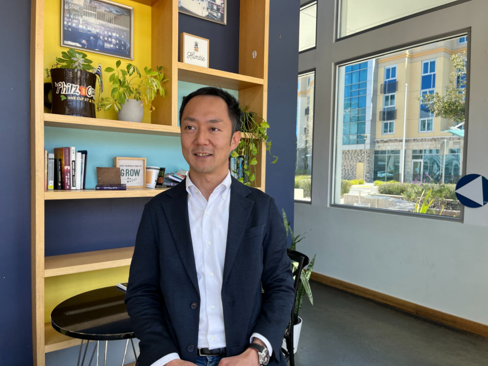 Kubota Innovation Center Silicon Valley（ICSV）General Managerの長谷川 幸司氏。米国カリフォルニア州のマウンテンビュー市にて撮影