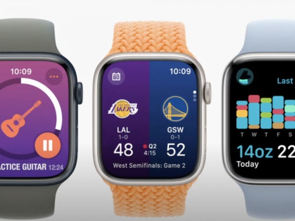 アップル、「watchOS 10」を発表--2023年秋に提供開始