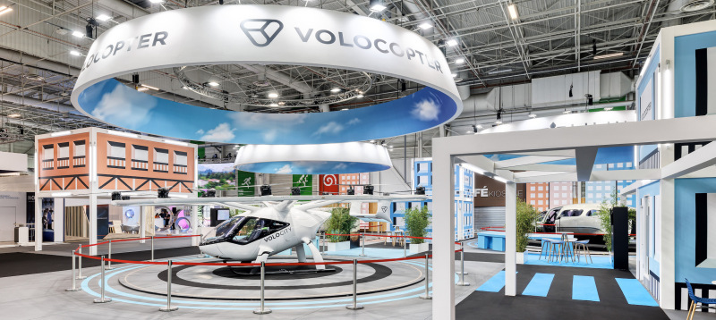 パリ国際航空ショーに出展中のVolocopter（出典：Volocopter）