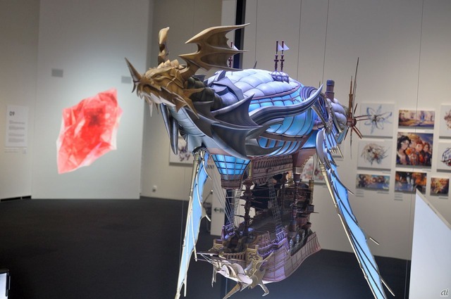 　騎空挺「グランサイファー」の模型も展示。