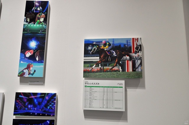 　さらに、ウマ娘のモチーフとなった、実在する競走馬の写真と戦績表も掲出。