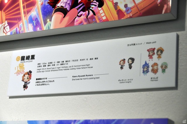 　プロフィールには基本的な情報のみならず、アイドルのサインやアイドルトピックスの「ウワサ」、主な所属ユニットも記載されている。