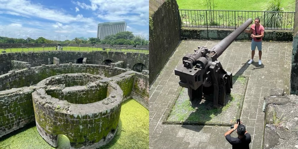 バルアルテ・デ・サンディエゴの要塞と旧日本軍の大砲