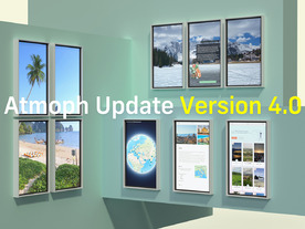 「Atmoph Window 2」、4.0が公開--プレイリストやAI機能を追加、最大5台を連結可能に
