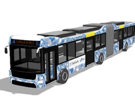 ソフトバンクとJR西、広島県東広島市の公道で「自動運転・隊列走行BRT」の実証実験